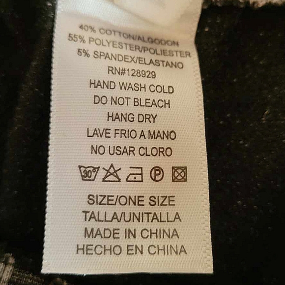 Denim-like Floral Design Jeggings - one Size - Picture 4 of 4